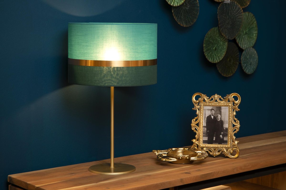 Extravaganza Tusse 50cm Grønn bordlampe Fra Lucide - En dose retro, kombinert med boudoir og et snev av eleganse &ndash; det er bordlampen Extravaganza Tusse.