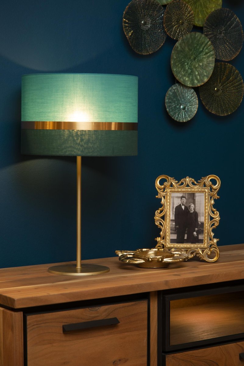 Extravaganza Tusse 50cm Grønn bordlampe Fra Lucide - En dose retro, kombinert med boudoir og et snev av eleganse &ndash; det er bordlampen Extravaganza Tusse.