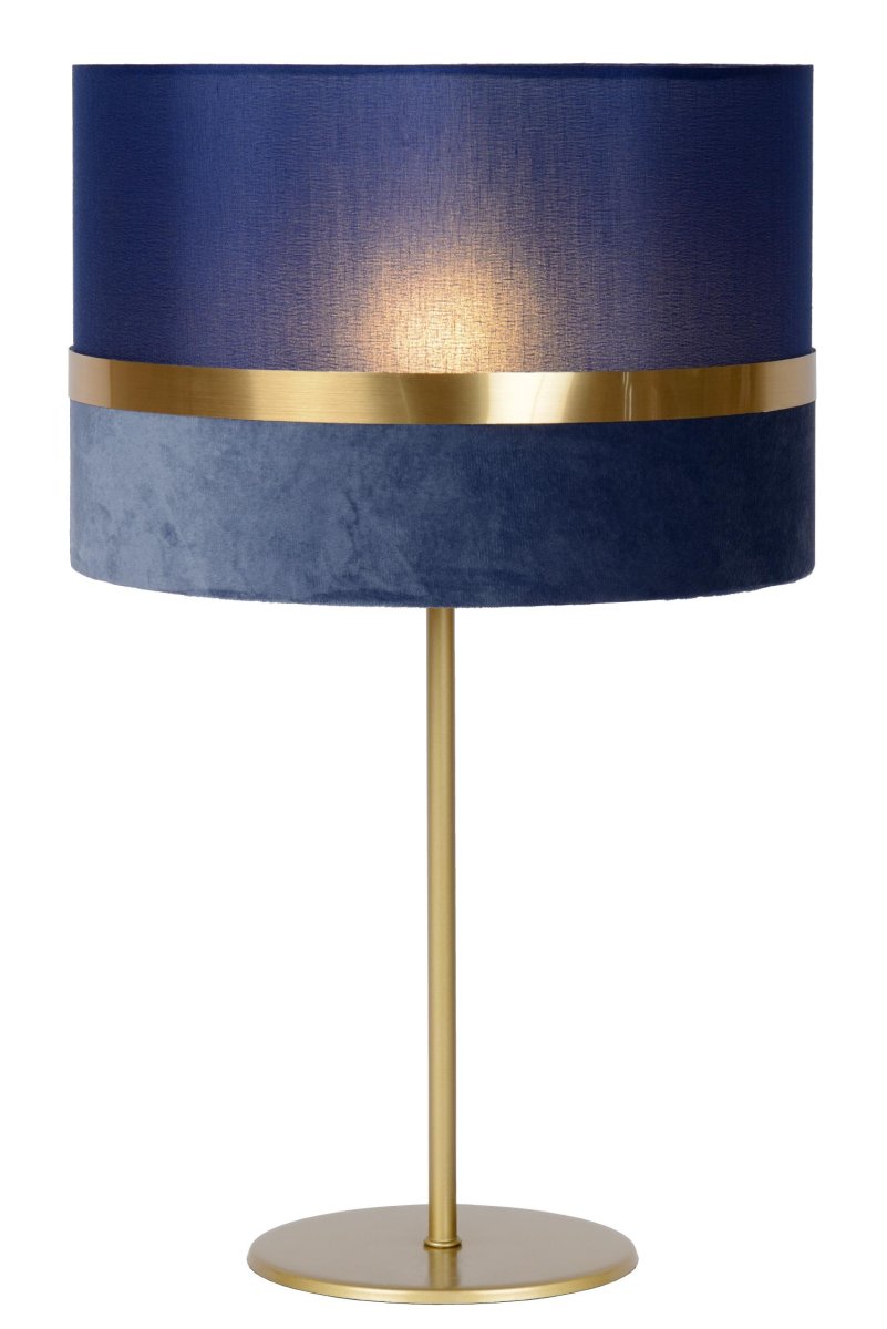 Extravaganza Tusse 50cm Blå bordlampe Fra Lucide - En dose retro, kombinert med boudoir og et snev av eleganse &ndash; det er bordlampen Extravaganza Tusse.