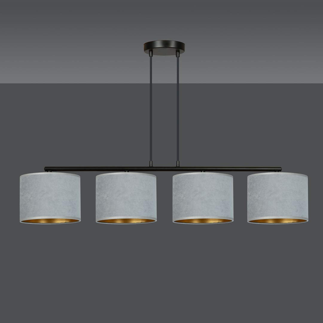 Hilde 100cm Grå Taklampe Fra Emibig Lighting - Den enkle konstruksjonen og elegante fargevalget gj&oslash;r Hilde til et allsidig valg som smelter inn i mange forskjellige rom og stiler.
