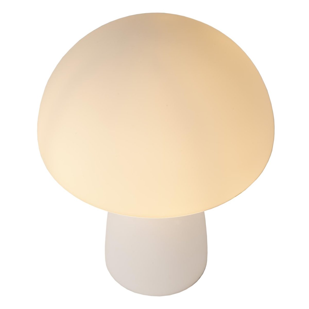 Fungo 28cm Opal bordlampe Fra Lucide - Fungo er allsidig og passer like godt på; bokhyllen, kurven med blomster eller som nattlampe på barnas soverom.
