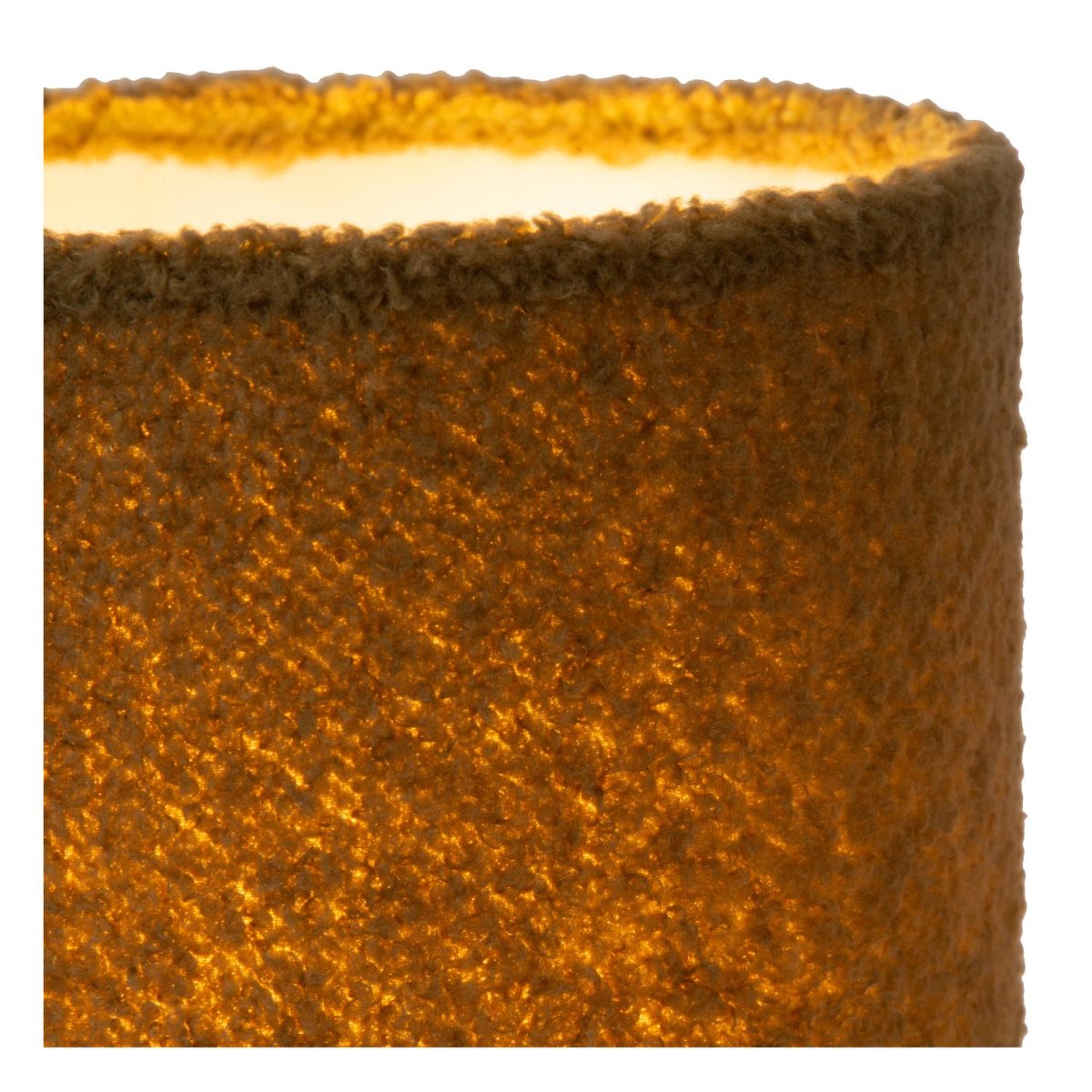 Woolly 28cm Grønn bordlampe Fra Lucide - Den elegante basen har også&aring; en diameter p&aring; 16 centimeter, noe som gir en balansert totalhøyde på 28 centimeter.