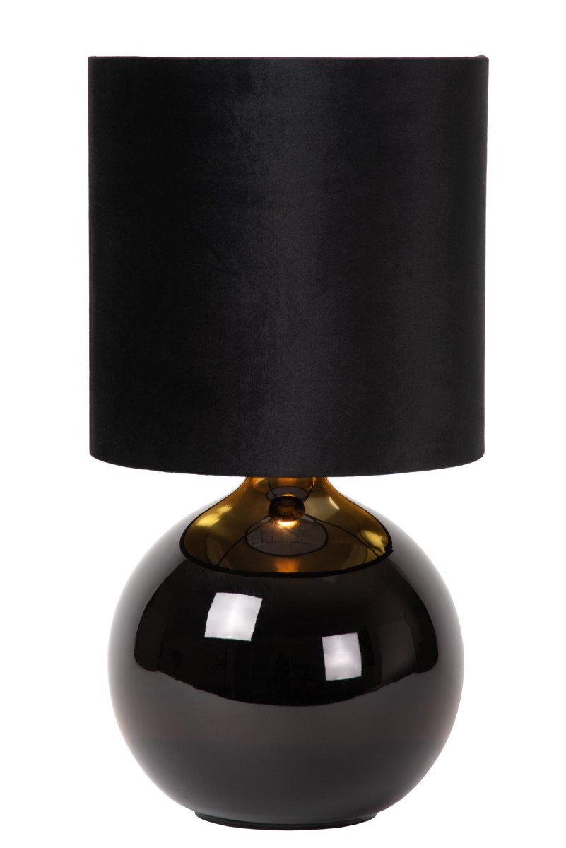 Esterad 47cm Svart bordlampe Fra Lucide - Denne sl&aring;ende lampen er knapt en halv meter h&oslash;y og passer perfekt p&aring;; et sidebord eller sidebord.
