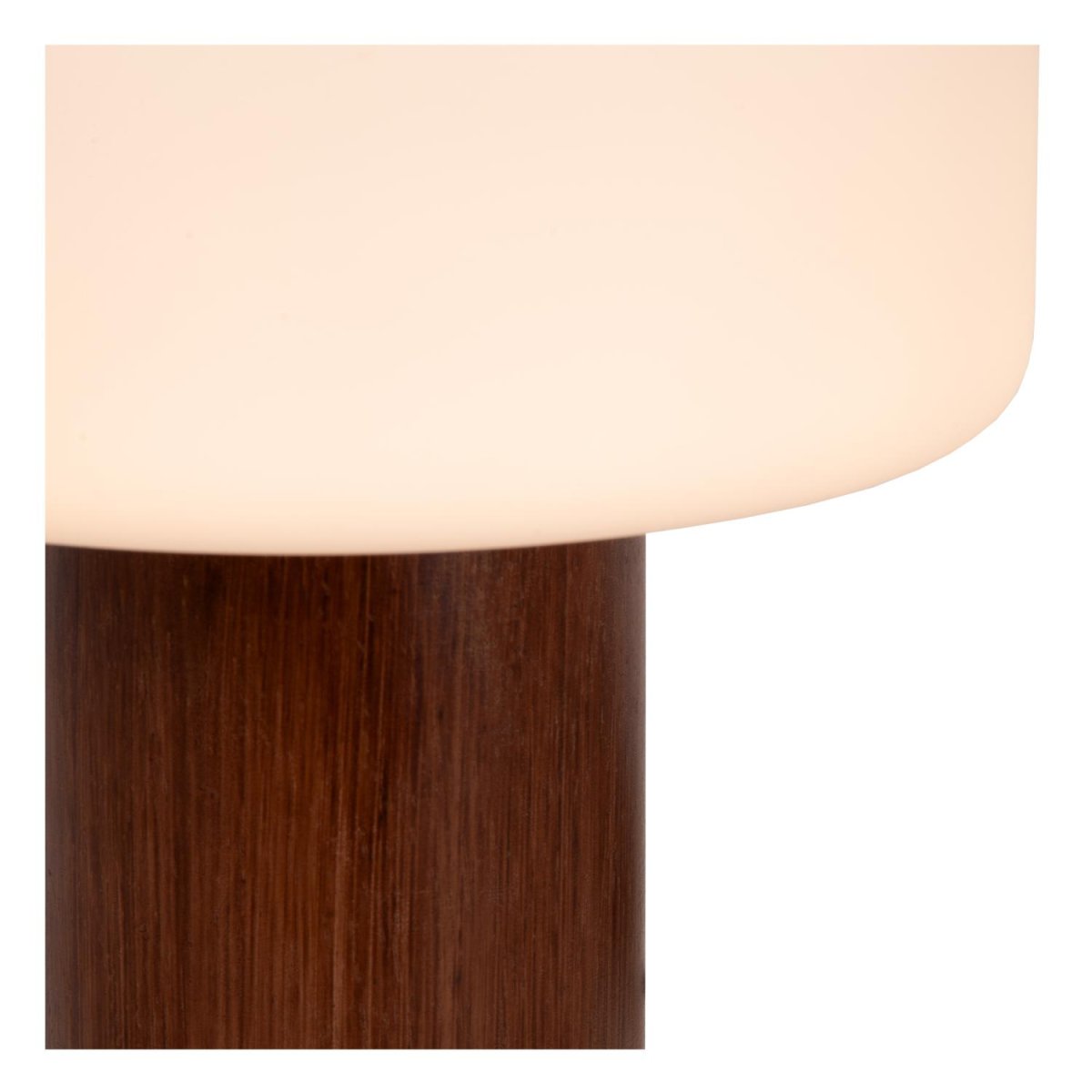 Kenan 28cm Tre bordlampe Fra Lucide - Med en bredde p&aring; 22 centimeter og en h&oslash;yde p&aring; 28 centimeter er bordlampen perfekt proporsjonert.