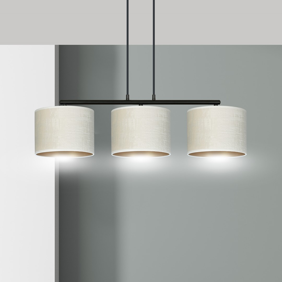 Hilde 72cm Beige Taklampe Fra Emibig Lighting - Den enkle konstruksjonen og elegante fargevalget gj&oslash;r Hilde til et allsidig valg som smelter inn i mange forskjellige rom og stiler.