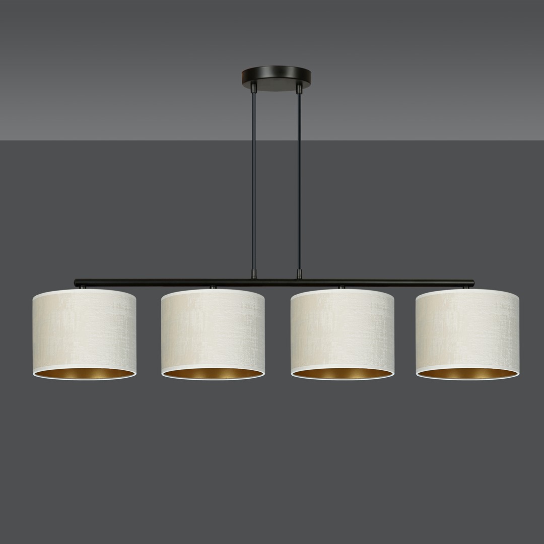 Hilde 100cm Beige Taklampe Fra Emibig Lighting - Den enkle konstruksjonen og elegante fargevalget gj&oslash;r Hilde til et allsidig valg som smelter inn i mange forskjellige rom og stiler.