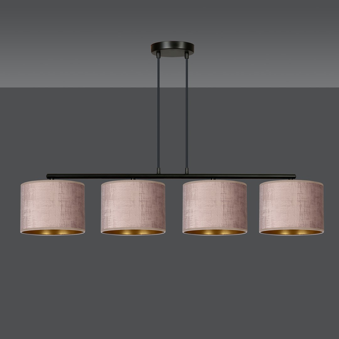 Hilde 100cm Rosa Taklampe Fra Emibig Lighting - Den enkle konstruksjonen og elegante fargevalget gj&oslash;r Hilde til et allsidig valg som smelter inn i mange forskjellige rom og stiler.