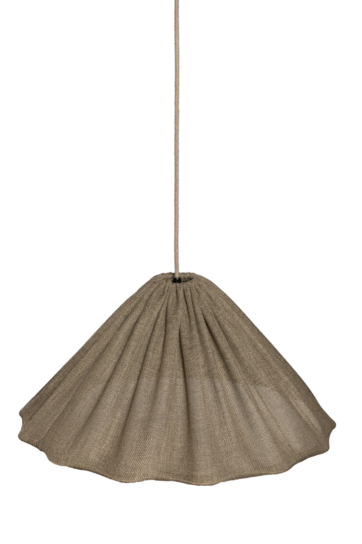 Fuji Skjerm Ekskl. Oppheng Ø58 Brun Taklampe Fra Alde & Lind - Fuji-taklampen med sin b&oslash;lgete kant gir ethvert rom en unik og koselig f&oslash;lelse.