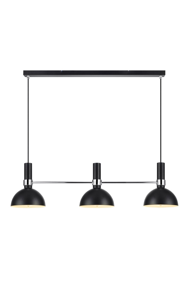 Larry 100cm Svart Taklampe Fra Markslöjd - Larry-taklampen med tre kupler er en klassiker i moderne årgang, perfekt for kjøkkenbordet eller kjøkkenet.