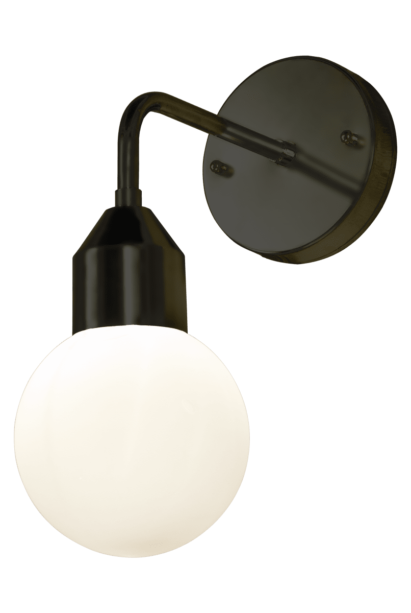 Florens Ø12 Svart baderomslampe Fra Aneta Lighting - Perfekt for plassering over speilet eller som et par på hver side for jevn og funksjonell belysning.