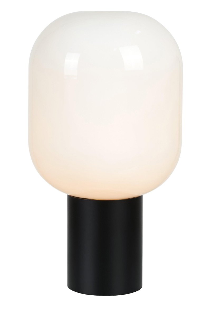 Zoom bilde av Brooklyn 44cm Svart og hvitt bordlampe Fra Markslöjd - Brooklyn er en moderne og iøynefallende bordlampe som fungerer som en stilig interiørdetalj i rommet.