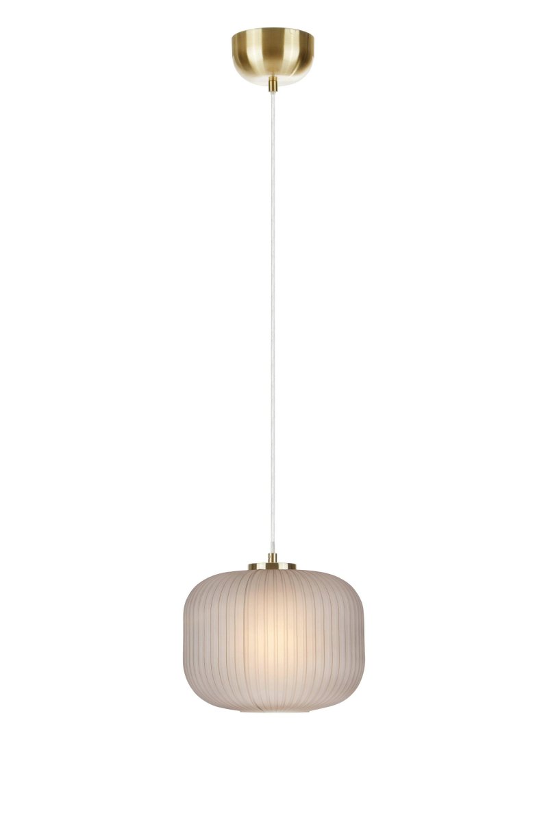 Sober Ø25 Børstet messing Taklampe Fra Markslöjd - Sober pendel er en stilig taklampe med en vakker glassskjerm og sokkel i b&oslash;rstet messing.