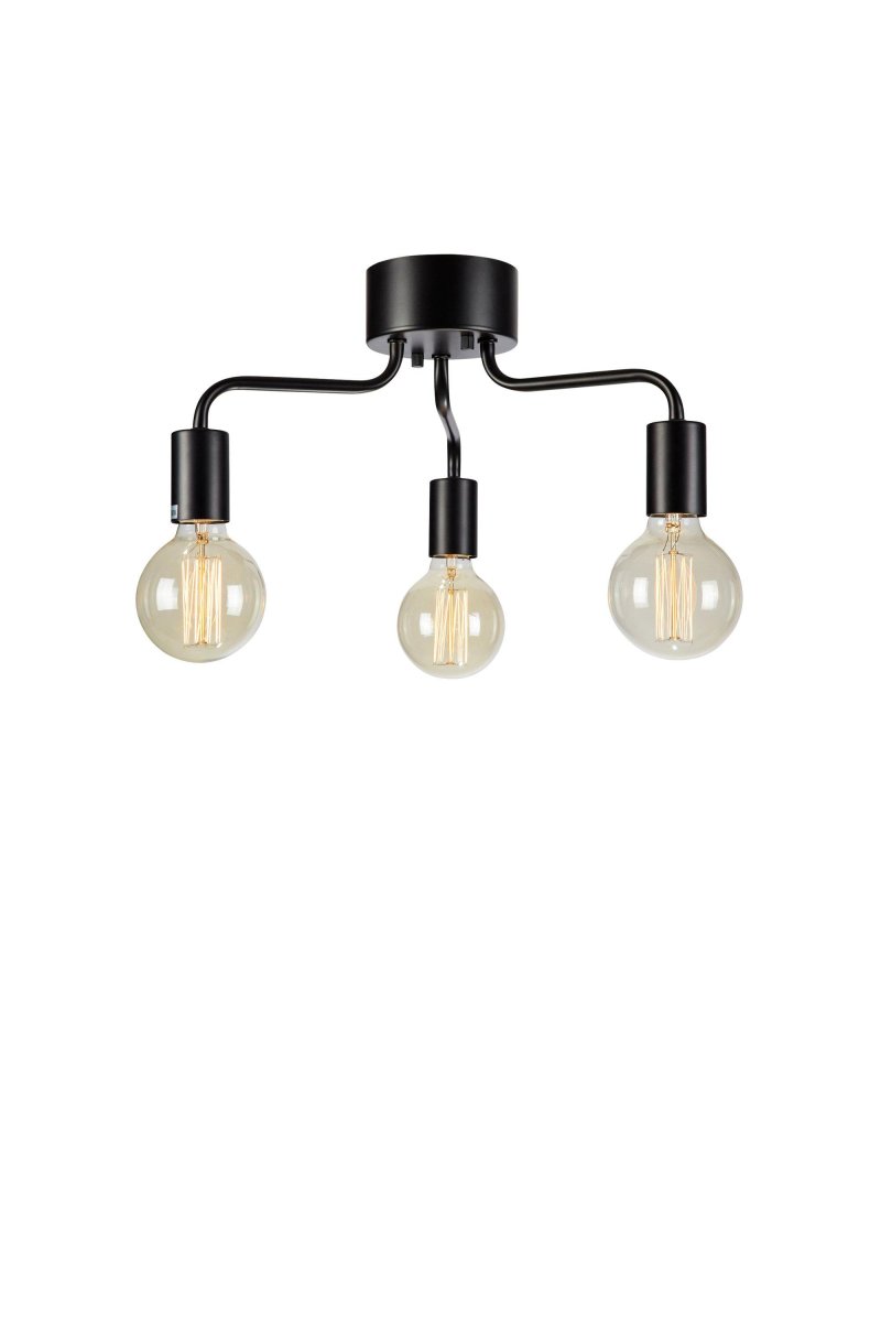 Avery 38cm Svart plafond Fra Markslöjd - Lampen er et perfekt valg for de som leter etter en kombinasjon av funksjonalitet og moderne design.