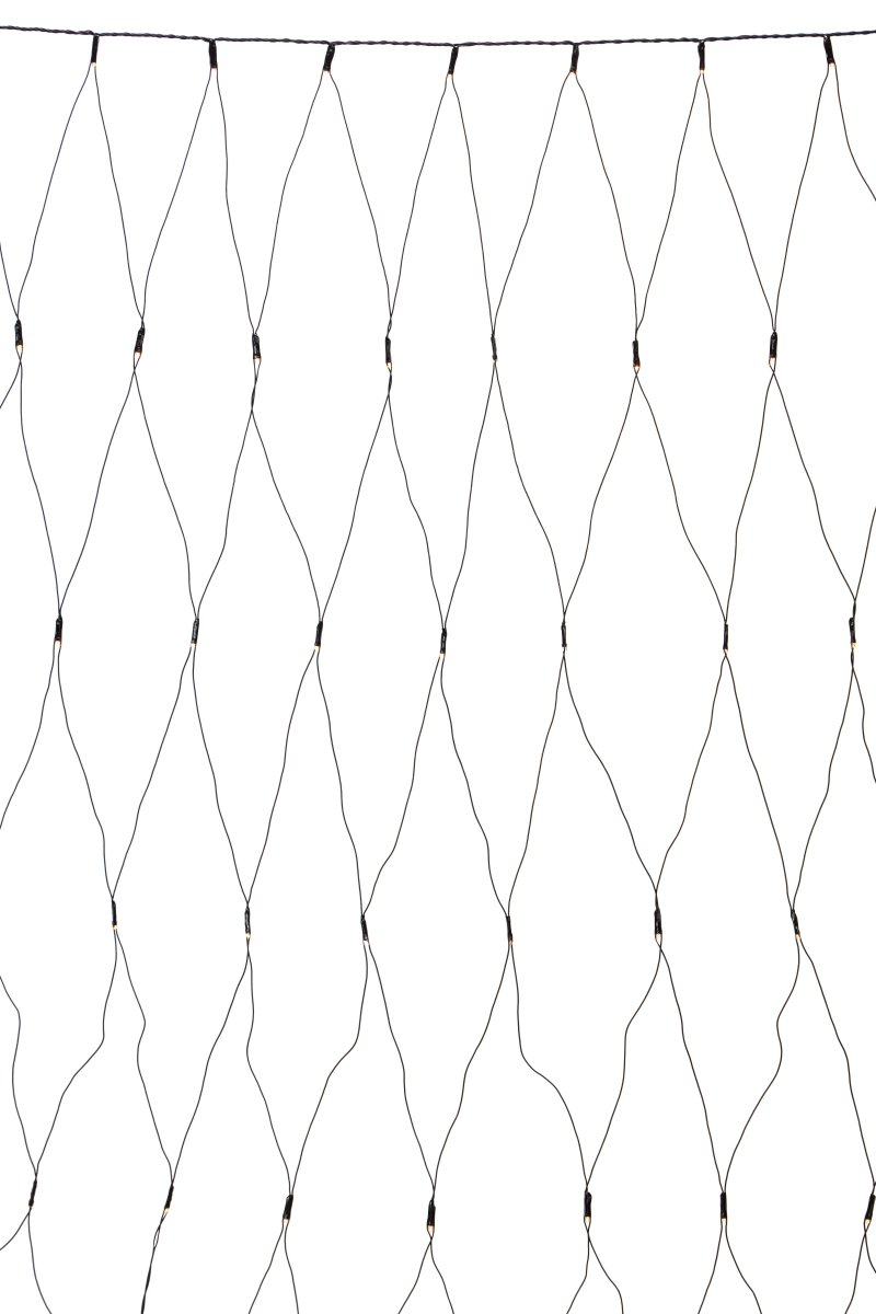 Lysnett 2x2m Svart Garden 24 Fra Markslöjd - Nettet m&aring;ler 2x2 meter og har totalt 160 varmhvite LED-lys, som skaper en koselig og innbydende atmosf&aelig;re.