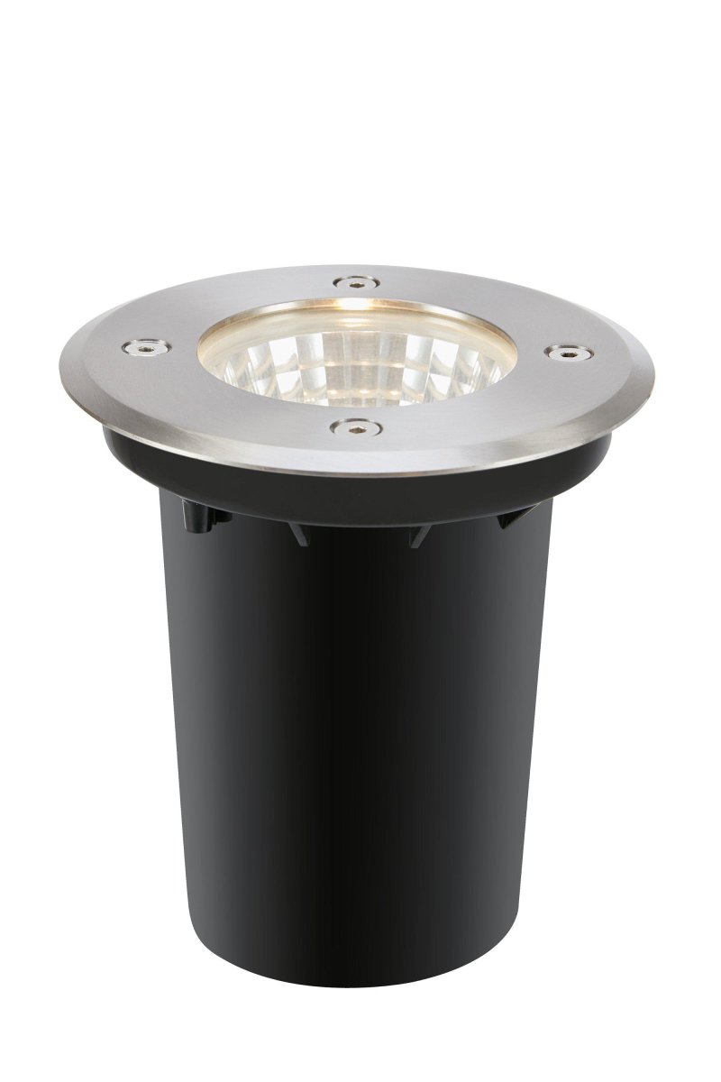 Spotlight 6W Stål Garden 24 Fra Markslöjd - Denne modellen har en fast LED på 6,2W, er aluminiumsfarget og måler 11,8mm i diameter.