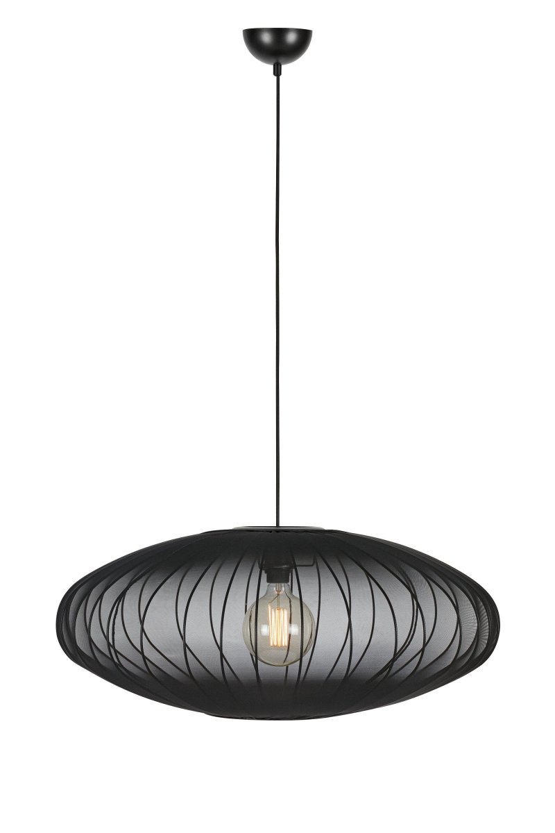 Florence Ø75 Svart Taklampe Fra Markslöjd - Med en diameter p&aring; 75 cm og en h&oslash;yde p&aring; 30 cm passer den perfekt inn i stuen eller soverommet.