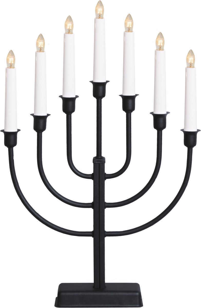 Kristina Svart Fra Star Trading - Tradisjonell, enkel og vakker lysestake i sort.