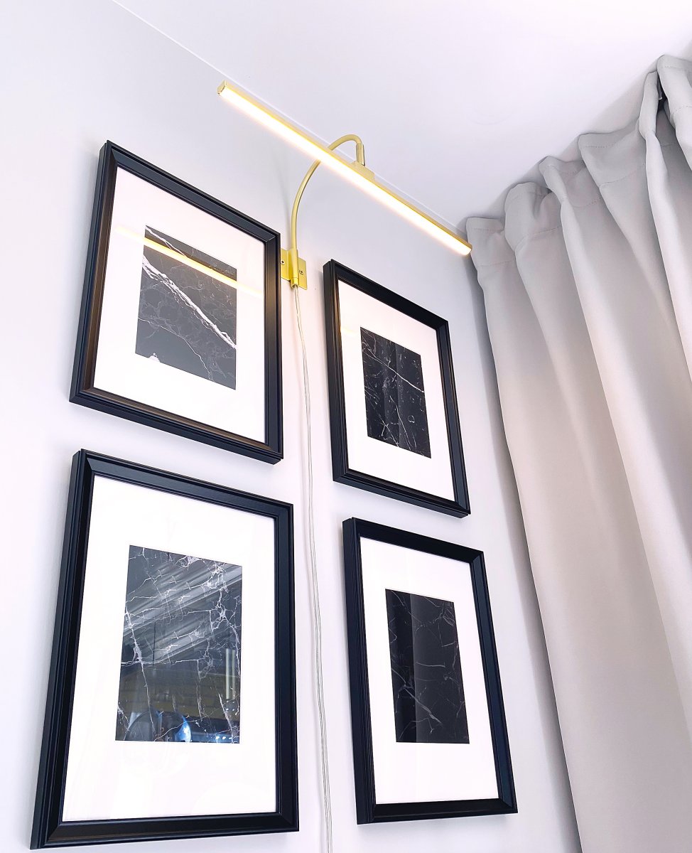 Miro 40cm Gull Fra Aneta Lighting - Miro har en integrert LED-lyskilde på; 5W og gir en varmhvit glød på maks 450 lumen.