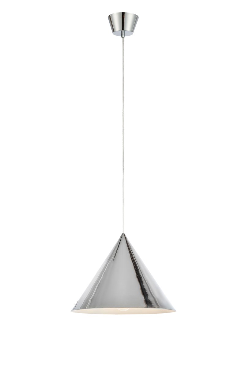 Tip Ø38 Krom Taklampe Fra Markslöjd - Formen gir et rettet, men behagelig lys som fungerer godt som generell belysning over spisebordet, kj&oslash;kkenet eller stuen.