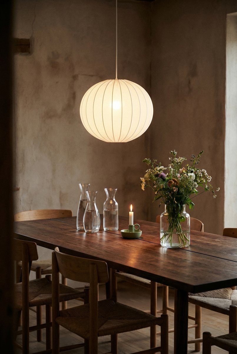 Solia Ø50 Hvit Taklampe Fra Markslöjd - Solia er en elegant pendellampe med en myk, rund form og et stilig skandinavisk uttrykk.