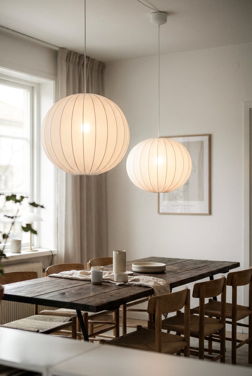 Solia Ø60 Hvit Taklampe Fra Markslöjd - Solia er en elegant pendellampe med en myk, rund form og et stilig skandinavisk uttrykk.
