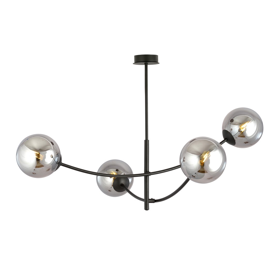 Hunter Ø90 Svart/Smoky Taklampe Fra Emibig Lighting - Hunter er en bestselgende serie med moderne taklamper som passer like godt i moderne som i mer tradisjonelle interi&oslash;rer.