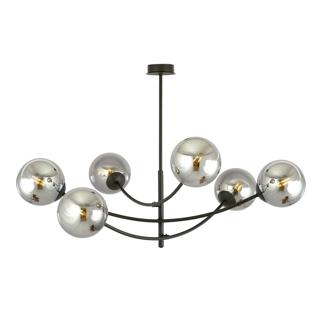 Hunter Ø90 Svart/Smoky Taklampe Fra Emibig Lighting - Hunter er en bestselgende serie med moderne taklamper som passer like godt i moderne som i mer tradisjonelle interi&oslash;rer.