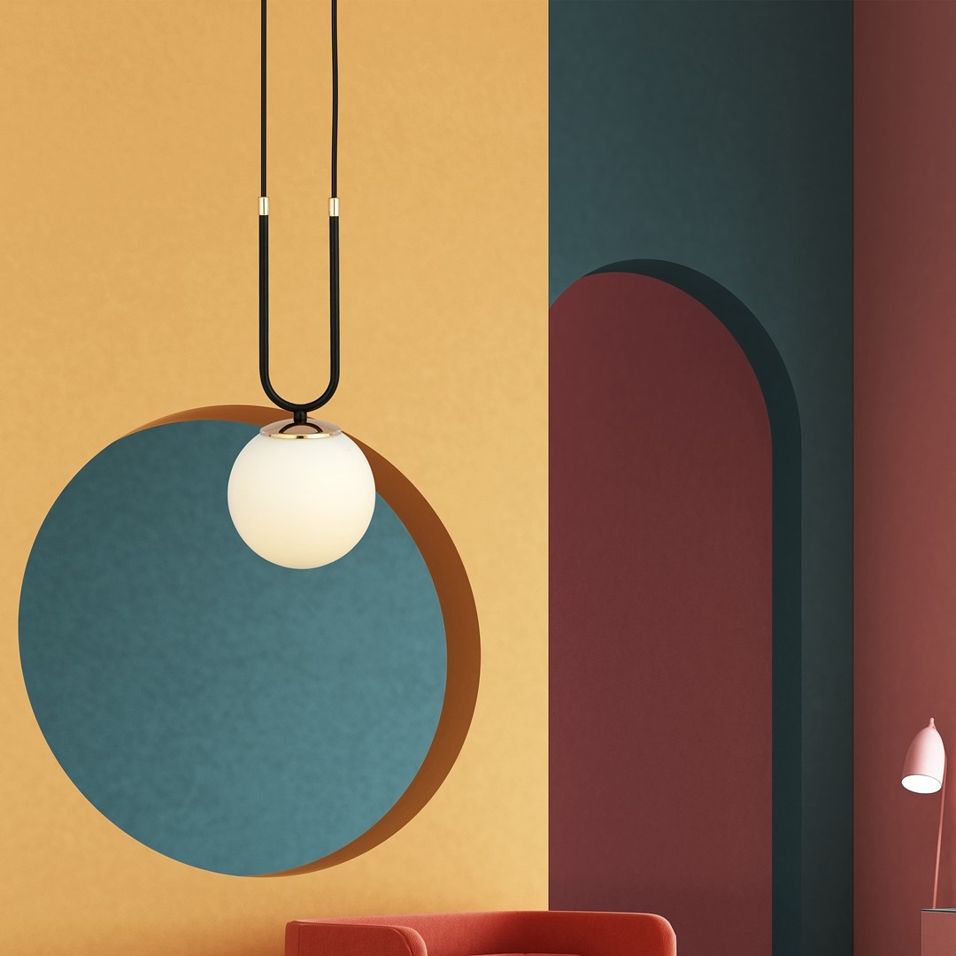 Glam Ø15 Svart Taklampe Fra Emibig Lighting - Glam er en moderne pendel i den mest trendy glamourstilen.