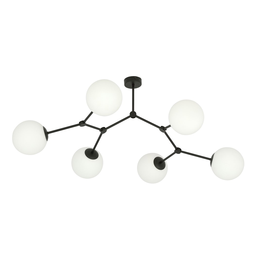 Space 108cm Hvit plafond Fra Emibig Lighting - Mellomrom &ndash; En taklampe som passer perfekt inn i den stilige trenden og imponerer med sin unike form og karakteristiske design.