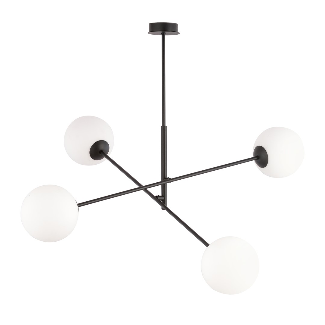 Linear 102cm Hvit Taklampe Fra Emibig Lighting - De tynne glasskuplene tilf&oslash;rer eleganse og letthet, mens den minimalistiske designen gir effektivt lys over st&oslash;rre omr&aring;der og smelter s&oslash;ml&oslash;st inn i ulike milj&oslash;er.