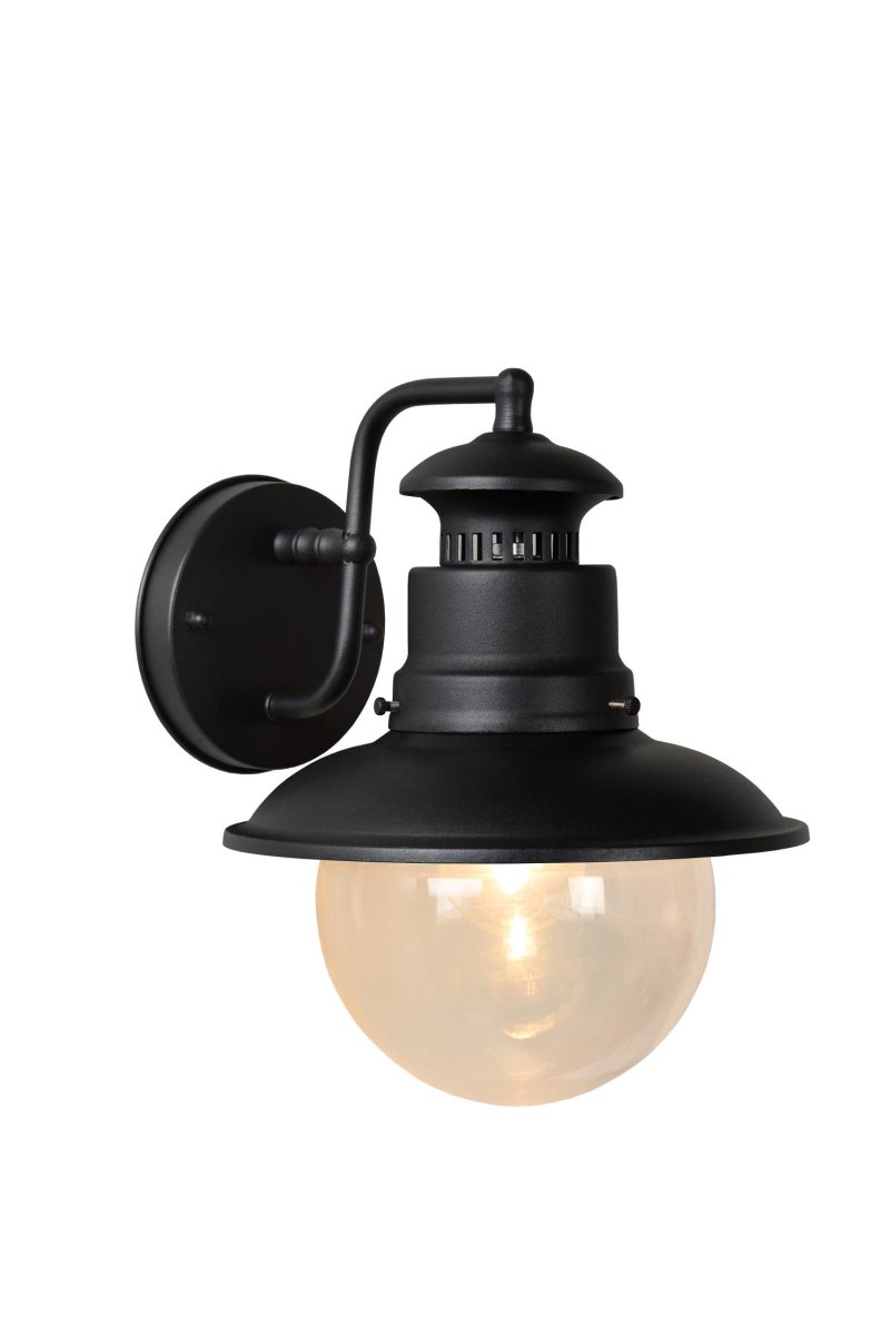 Figo Svart utendørslampe Fra Lucide - Figo utendørslampe er en vakker lanterne som perfekt balanserer mellom klassisk og moderne design.
