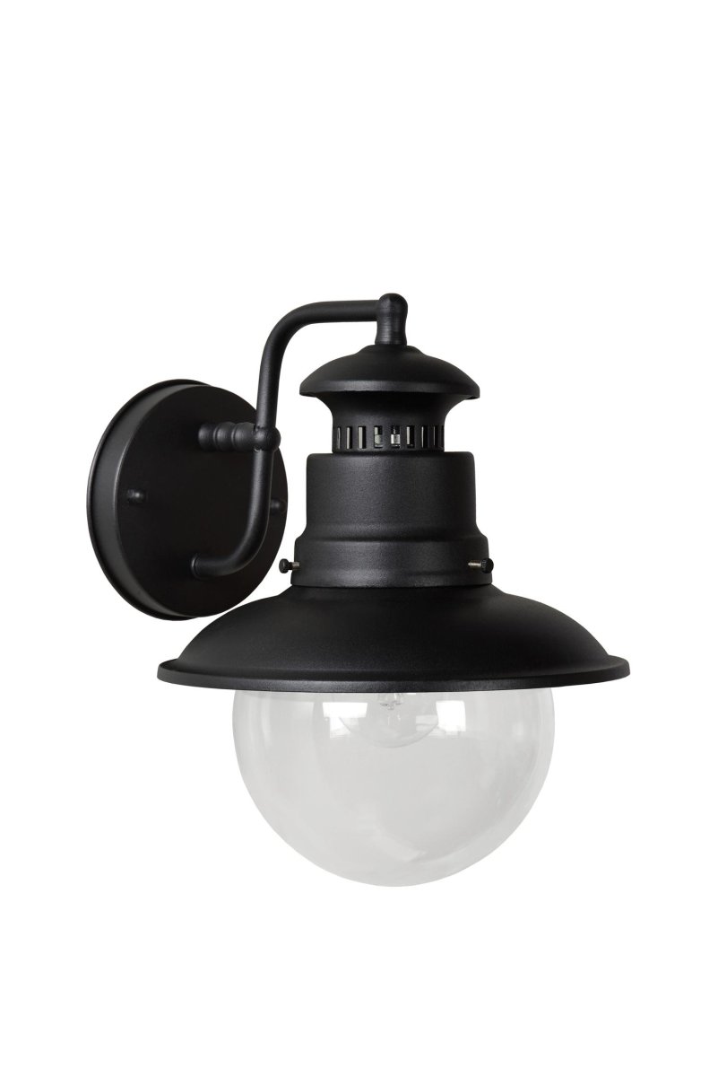 Figo Svart utendørslampe Fra Lucide - Figo utendørslampe er en vakker lanterne som perfekt balanserer mellom klassisk og moderne design.