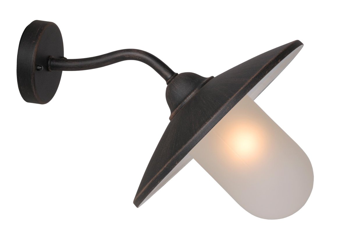 Aruba Brun utendørslampe Fra Lucide - Denne robuste utendørsbelysningen er ikke bare lett å kombinere med en dimmer &ndash; du kan alltid skape den perfekte atmosfæren på terrassen din.