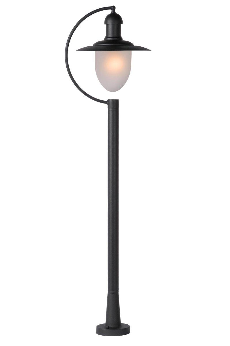 Aruba 110cm Svart pullerter Fra Lucide - Utelykten er sort og kan enkelt kombineres med en dimmer for å justere lysstyrken etter behov.