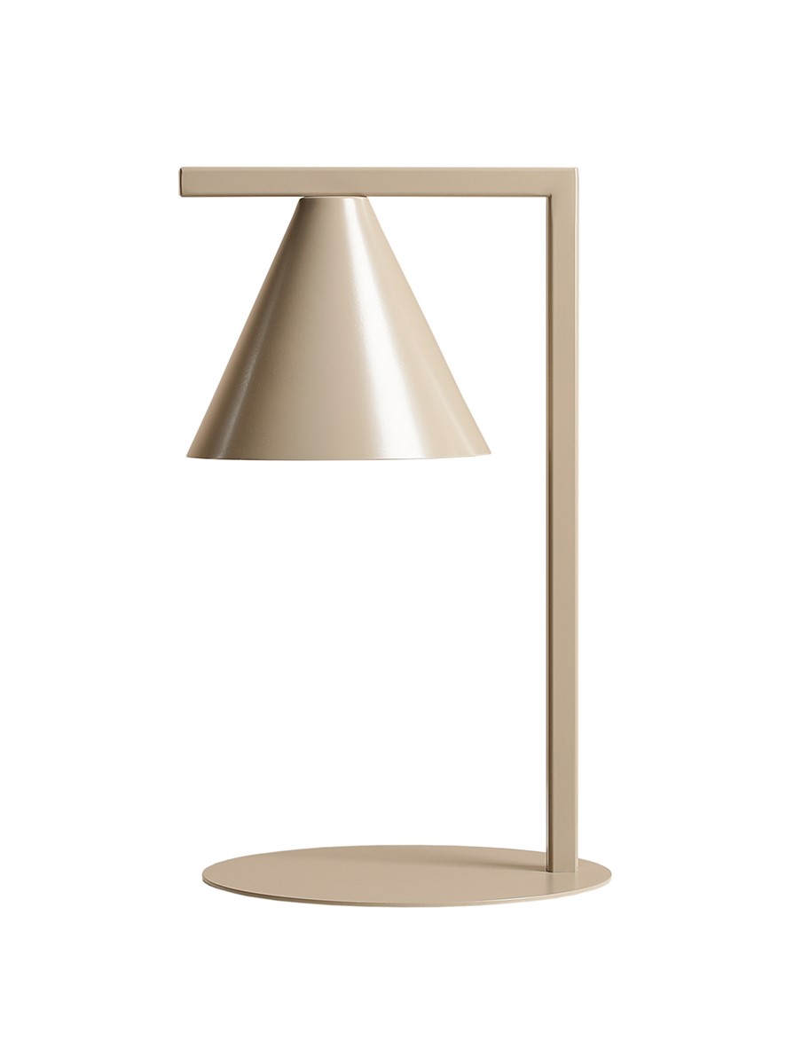 Form 40cm Beige bordlampe Fra Artera - Lampen gir et fokusert lys, som gjør den ideell å plassere på; et bord ved sofaen, sengen eller i et hjørne hvor det trengs ekstra lys.