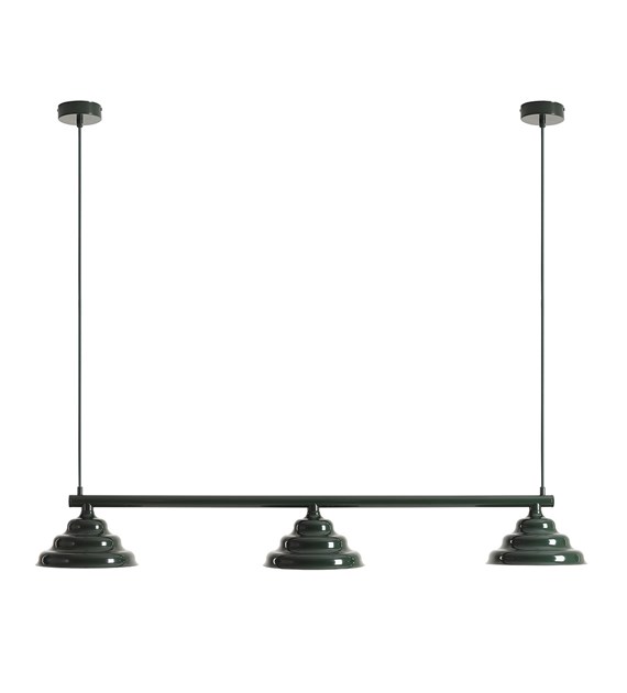 Wave 106cm Mørk grønn Taklampe Fra Artera - Wave er en moderne pendel med retrodesign, som gjør den allsidig belysning og passer inn i ethvert hjem.
