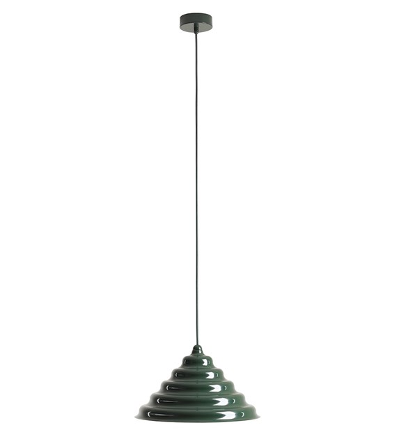 Wave Ø36 Mørk grønn Taklampe Fra Artera - Den solide skyggen av metall i en mørkegrønn farge gir en fin spredning av lys nedover, noe som gjør den perfekt å henge over spisebordet eller kjøkkenet.