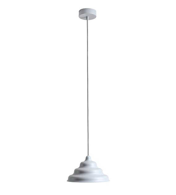 Wave Ø23 Blå Taklampe Fra Artera - Den forvitrede skjermen av metall i en matt grå bl&aring; farge gir en fin spredning av lys nedover, noe som gjør den perfekt å henge over spisebordet eller kjøkkenet.
