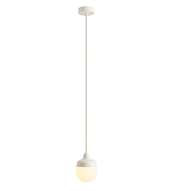 Wave Ø17 Kremet hvit Taklampe Fra Artera - Wave er et moderne anheng med retrodesign laget av metall og opalt glass.