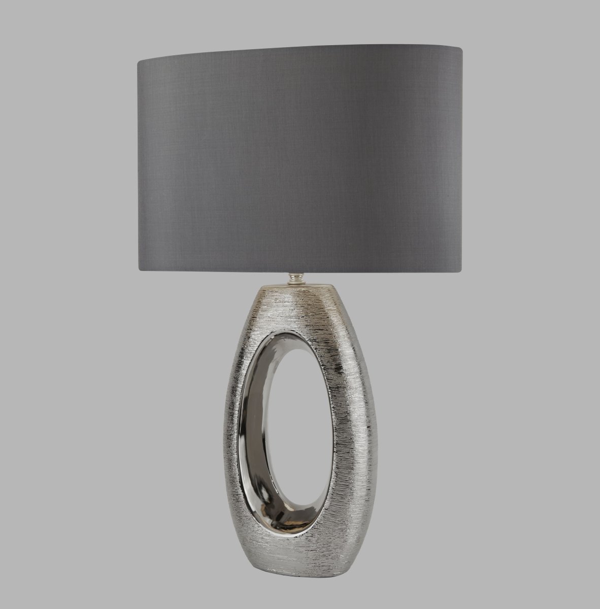 Artisan 60cm Krom bordlampe Fra Searchlight - Denne eksklusive bordlampen kombinerer en unik, speillignende sokkel i en metallisk finish med en elegant grønn; lampeskjerm.