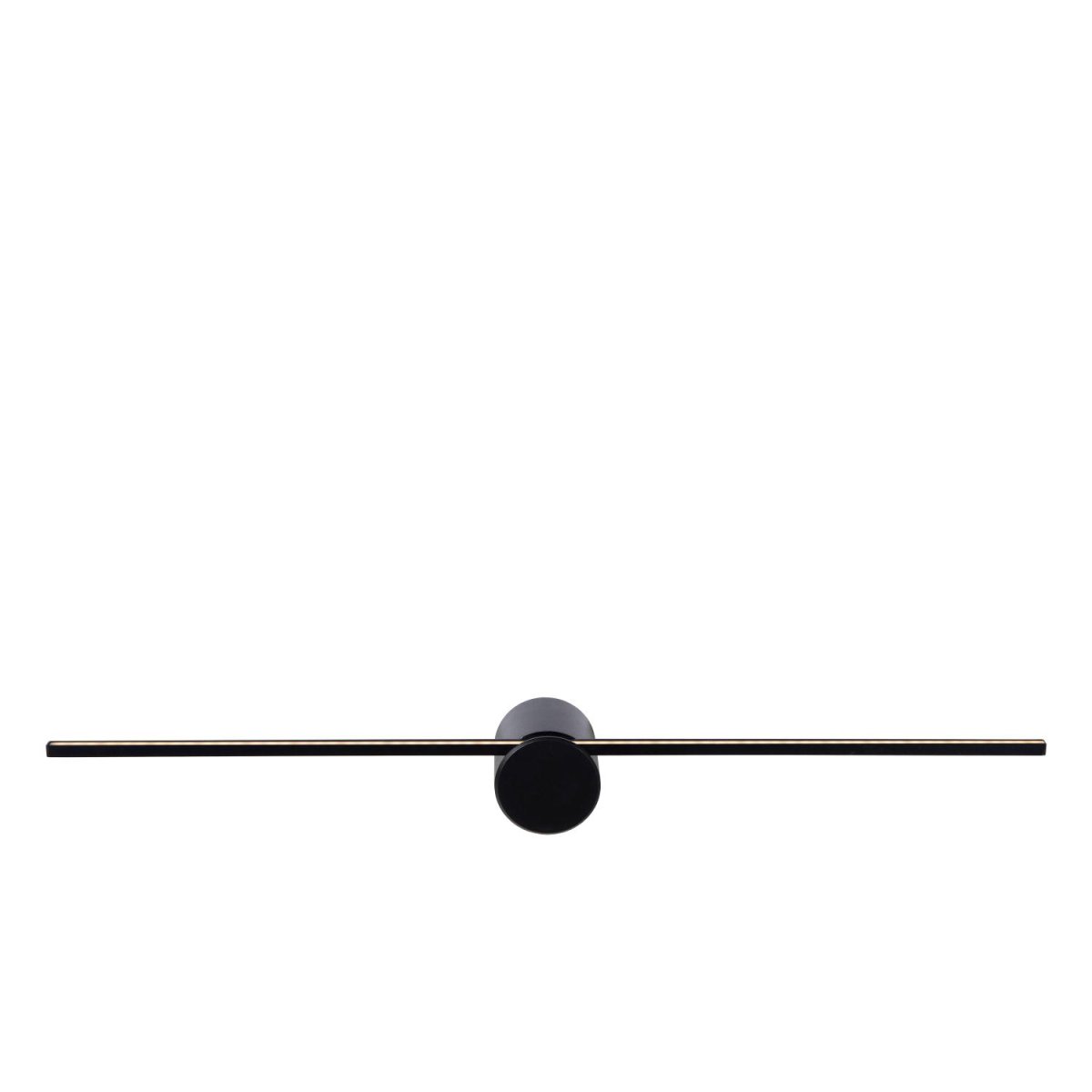 Mizar 60cm Svart baderomslampe Fra Lucide - Denne vegglampen, med en bredde på 60 centimeter, er en uunnværlig følgesvenn i et moderne bad.