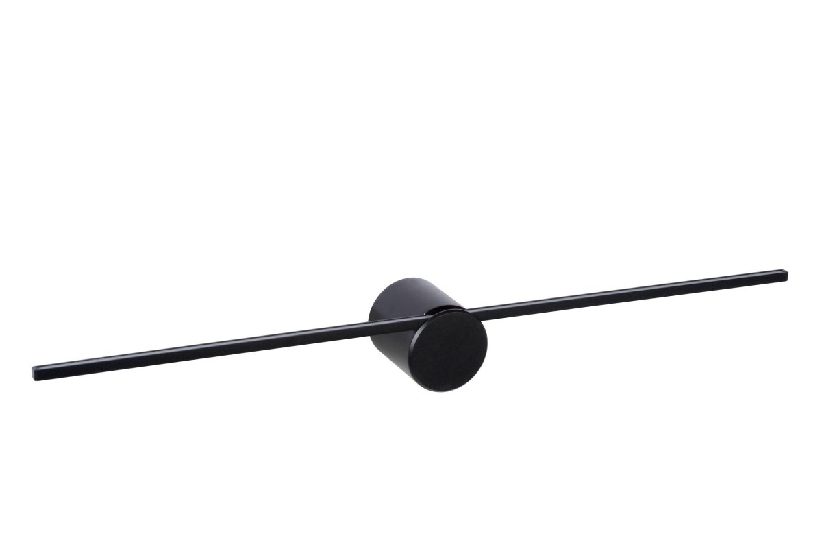 Mizar 60cm Svart baderomslampe Fra Lucide - Denne vegglampen, med en bredde på 60 centimeter, er en uunnværlig følgesvenn i et moderne bad.