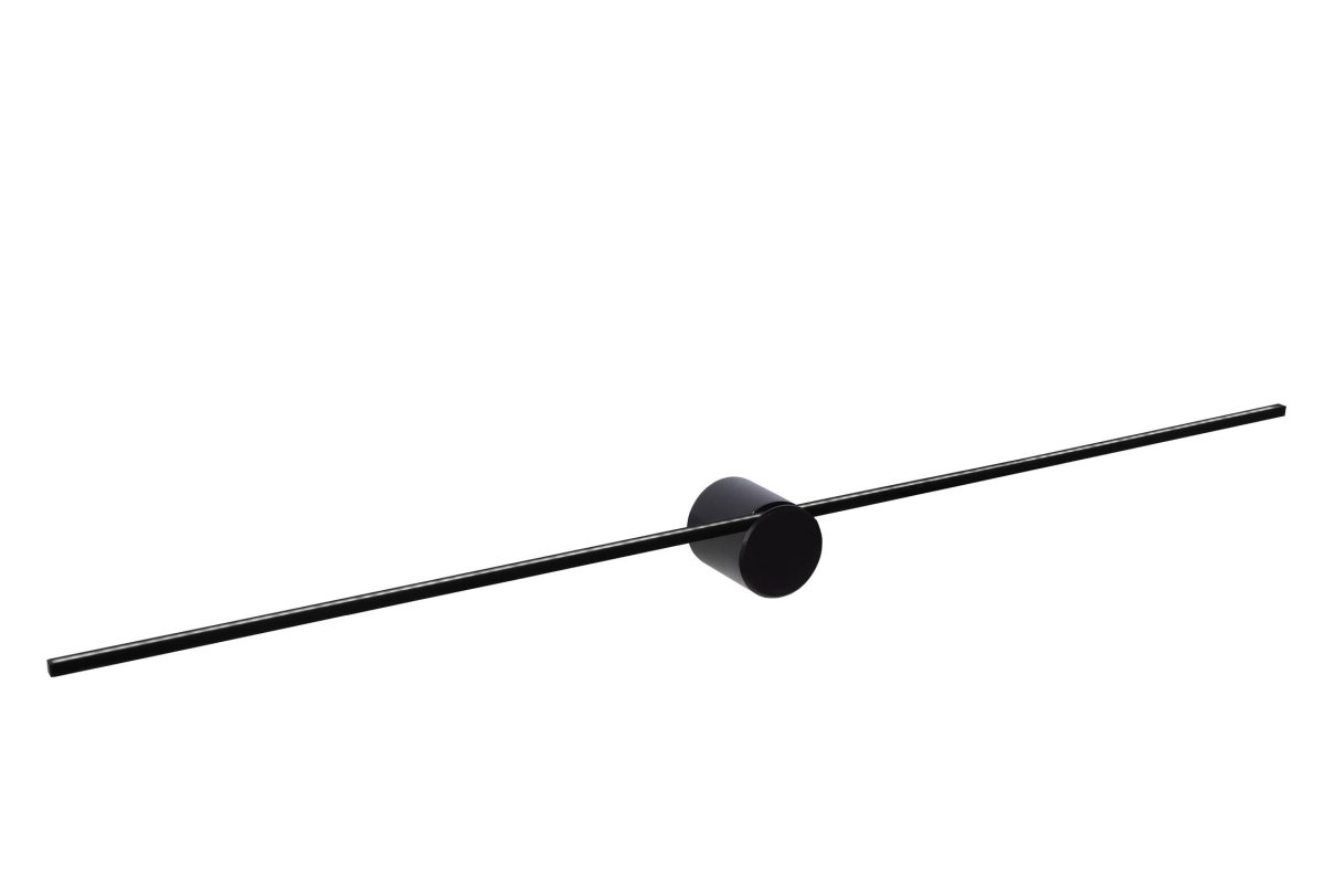 Mizar 90cm Svart baderomslampe Fra Lucide - Denne vegglampen, med en bredde på 90 centimeter, er en uunnværlig følgesvenn i et moderne bad.