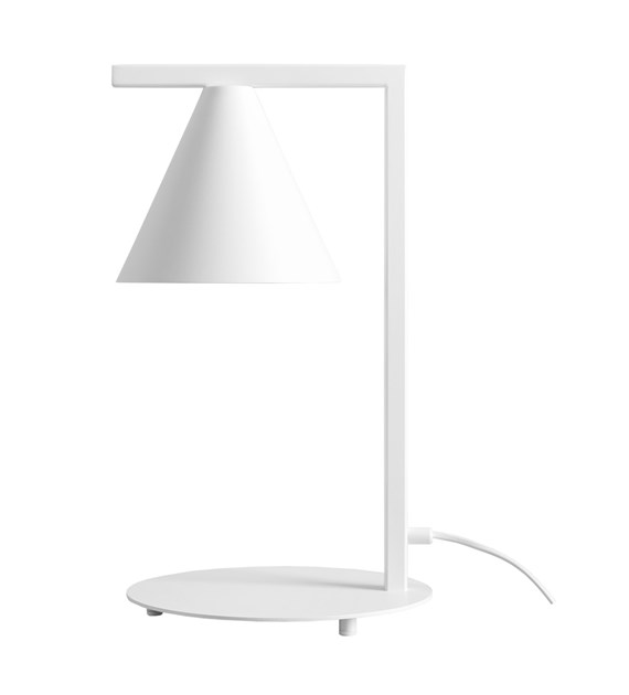 Zoom bilde av Form 40cm Hvit bordlampe Fra Artera - Lampen gir et fokusert lys, noe som gjør den ideell å plassere på et bord ved sofaen, sengen eller i et hjørne der det er behov for ekstra lys.