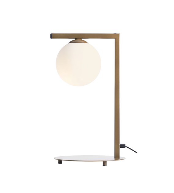 Zoom bilde av Zac 50cm Beige bordlampe Fra Artera - Lampen er perfekt som en dekorativ belysningsløsning på et skrivebord eller sidebord og passer inn i både klassiske og moderne miljøer.