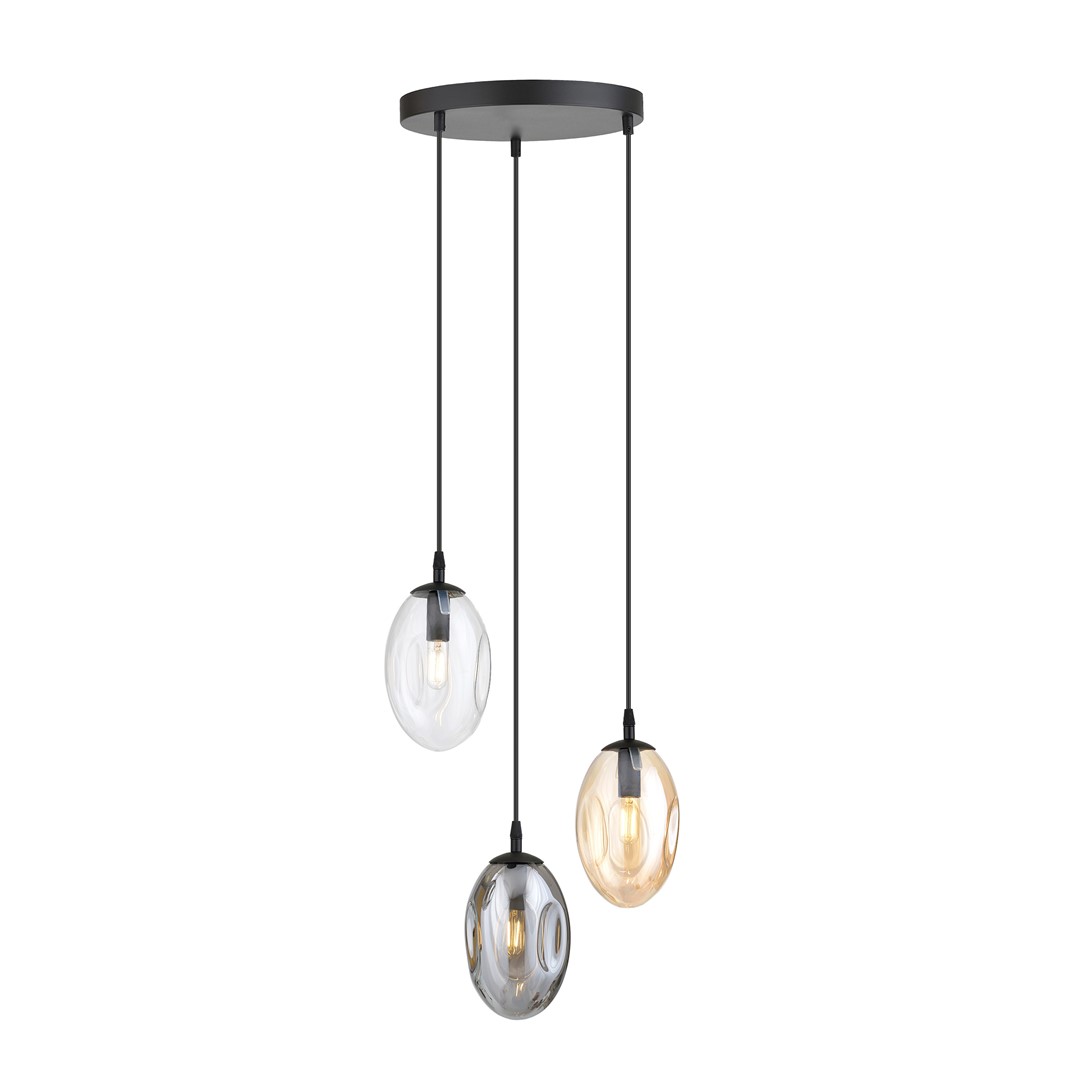 Astral Ø40 Flerfarget Taklampe Fra Emibig Lighting - Pendelene er ferdig med flerfargede glasskupler som sprer et varmt og innbydende lys i rommet.