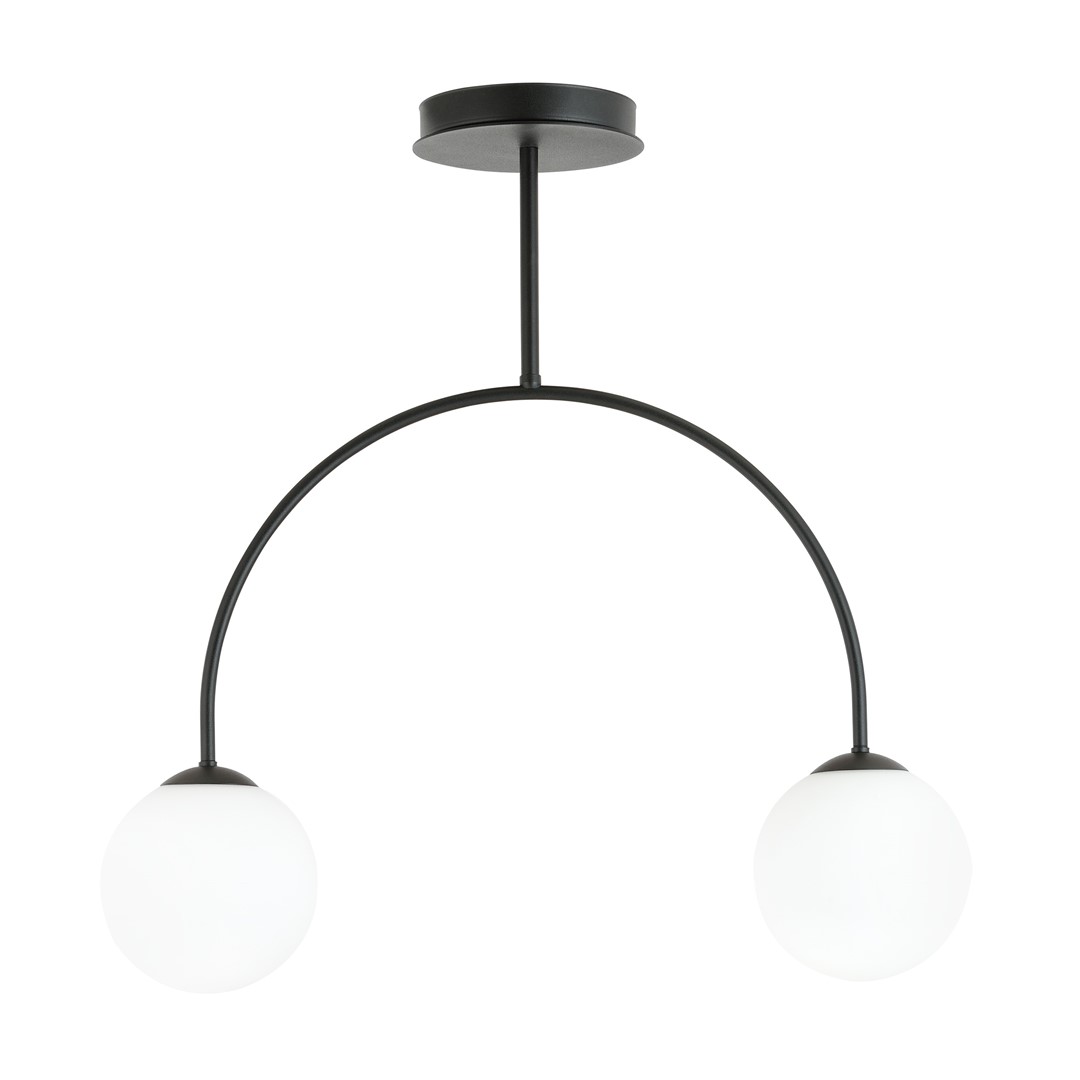 Archi 50cm Svart plafond Fra Emibig Lighting - Oppdag en verden av minimalisme og moderne design med taklampen Archi.