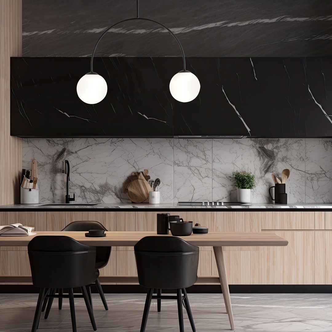 Archi 50cm Svart plafond Fra Emibig Lighting - Oppdag en verden av minimalisme og moderne design med taklampen Archi.