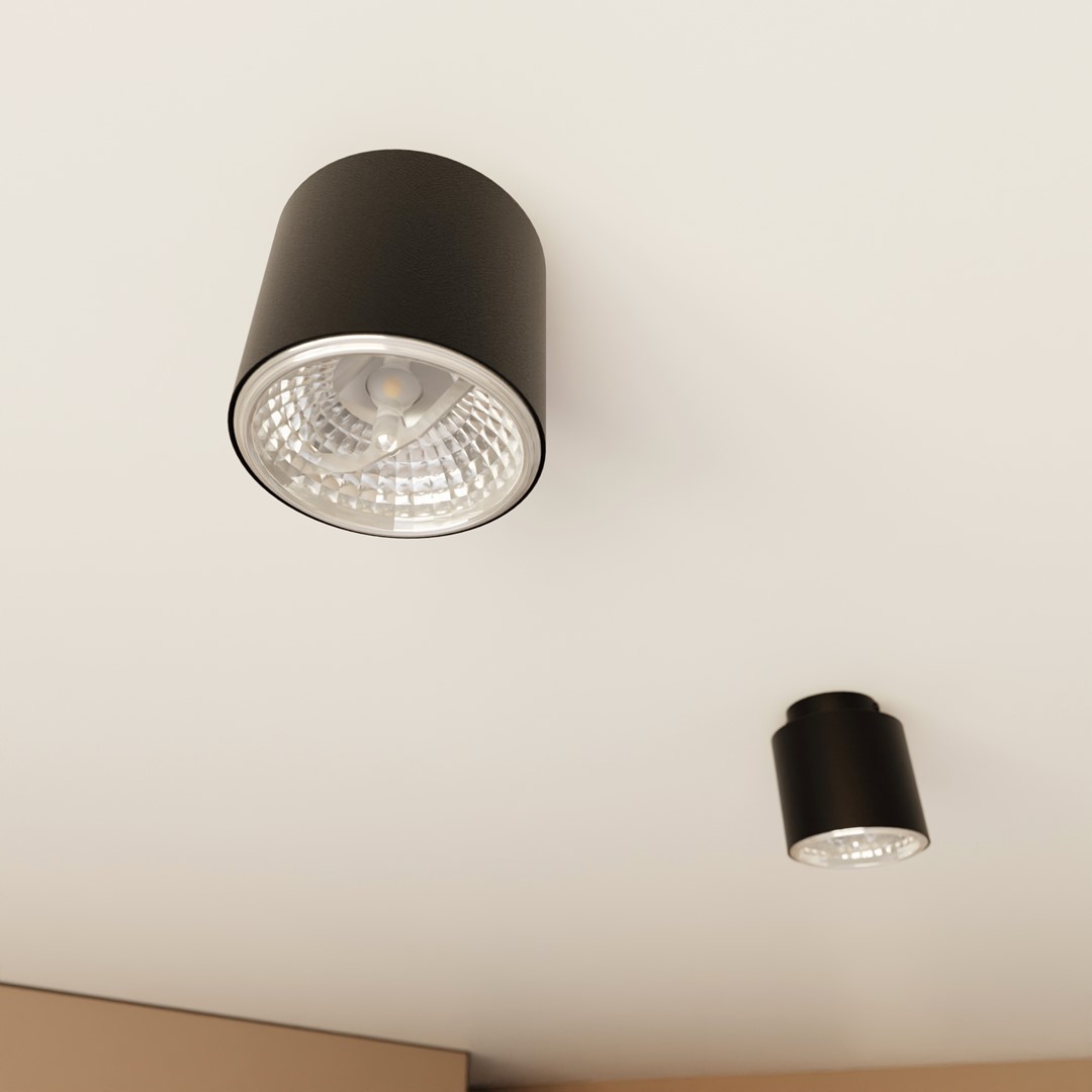 Nano Svart spotlight Fra Emibig Lighting - Taklampen Nano er en minimalistisk serie.