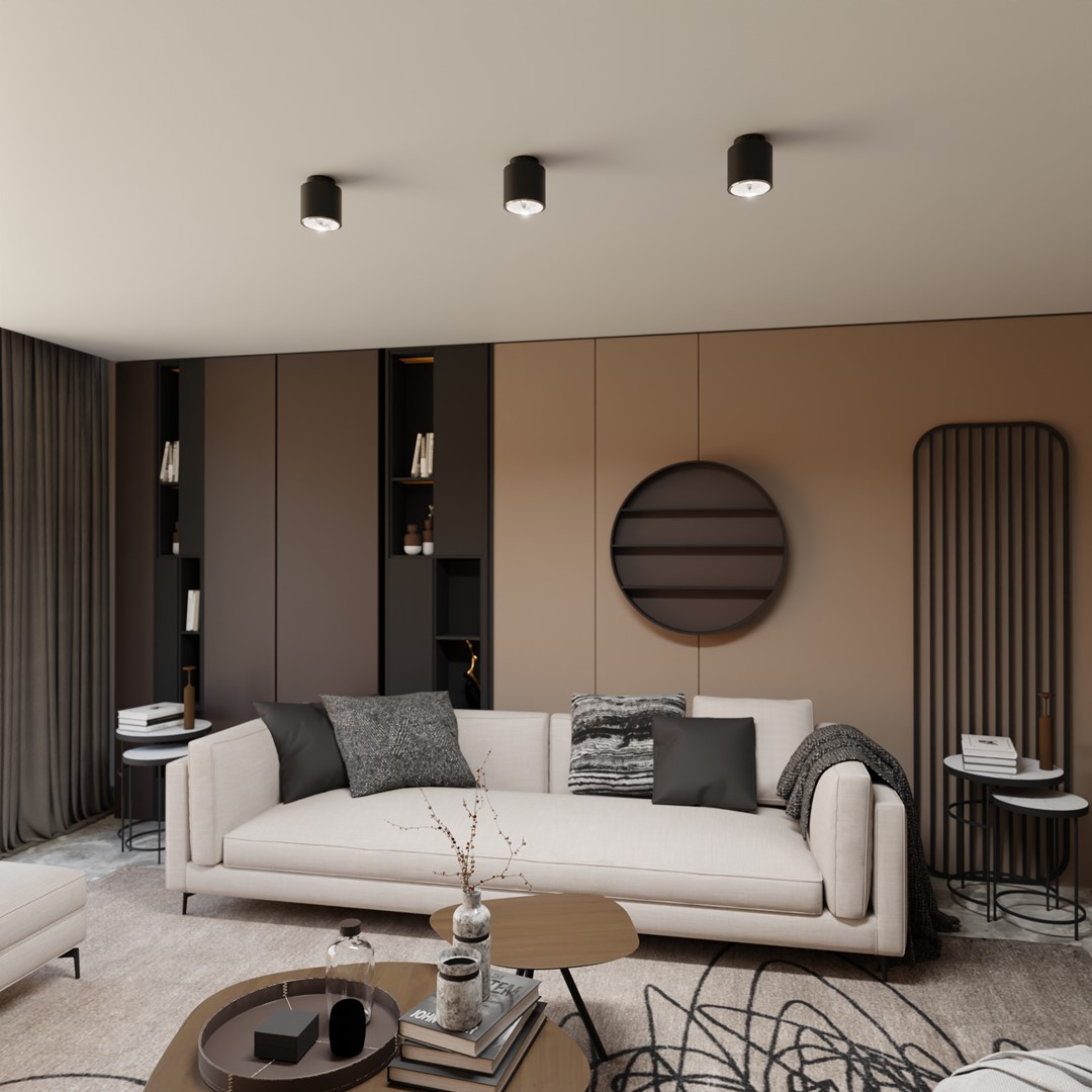 Nano Svart spotlight Fra Emibig Lighting - Taklampen Nano er en minimalistisk serie.